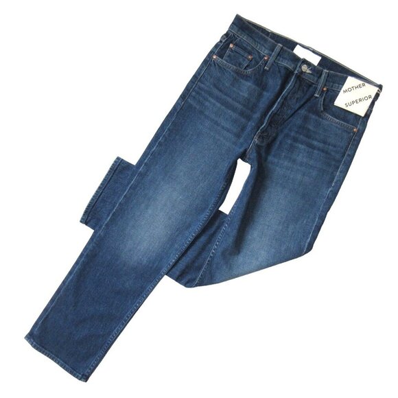 NWT Mother Tomcat Ankle in Cannonball Straight Crop Stretch Jeans 25 $258